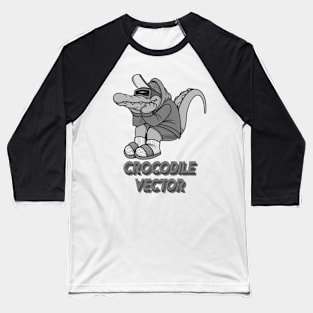 Crocodiles BW Baseball T-Shirt